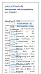 Mobile Screenshot of mietrechtsinfo.de